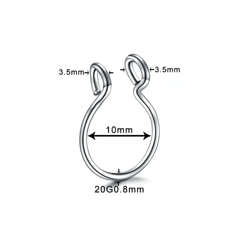 Classic Septum & Nose Rings (No Piercing Required)