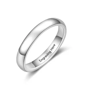 Classic Style - Personalized Silver Ring