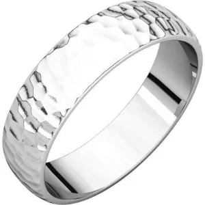 Classic Wedding Band - Hammer Finish