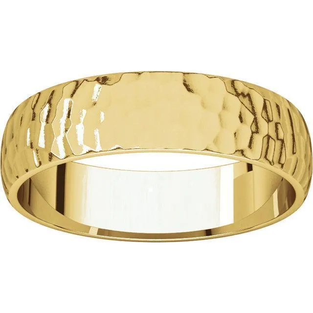 Classic Wedding Band - Hammer Finish