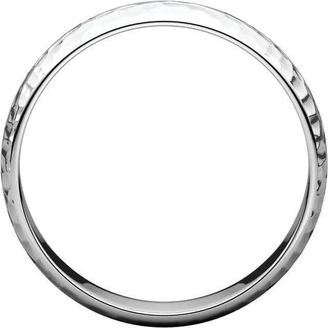 Classic Wedding Band - Hammer Finish