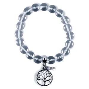 Clear Quartz Gemstone Charm Bracelet