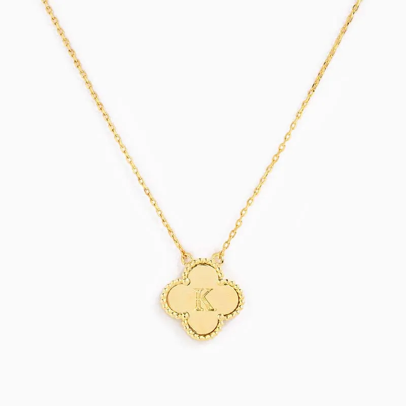 Clover Initial Necklace