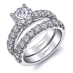 Coast Pave Diamond Engagement Ring