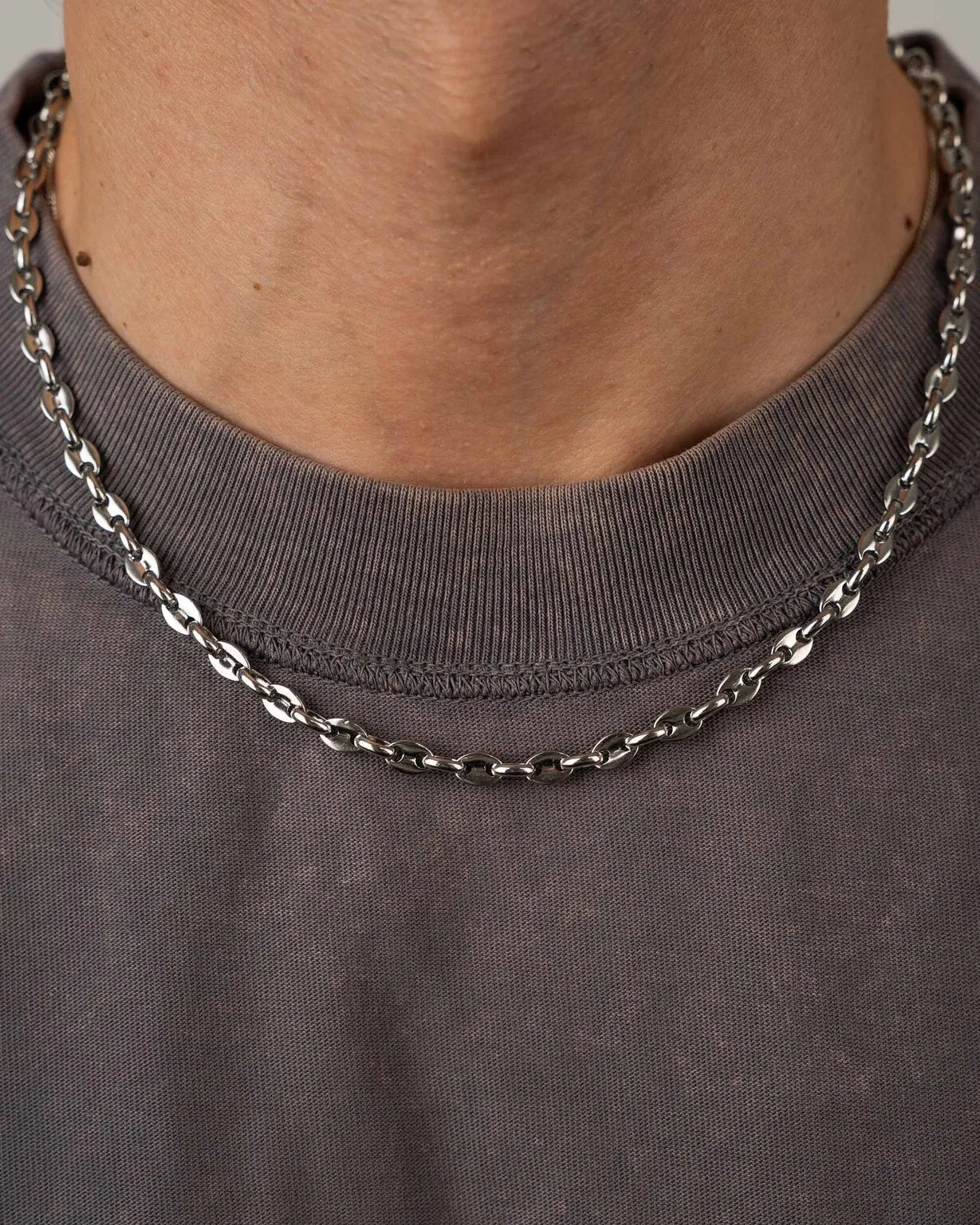 Coffee Bean Chain Necklace