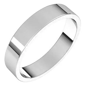 Continuum Sterling Silver 4 mm Flat Band Size 5