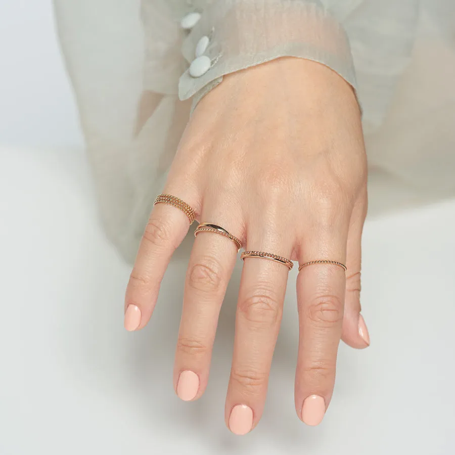 Contrast Bead Duo Ring