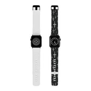 Crosses Watch Band - Silver/Black for Apple Watch 38/40/42/44