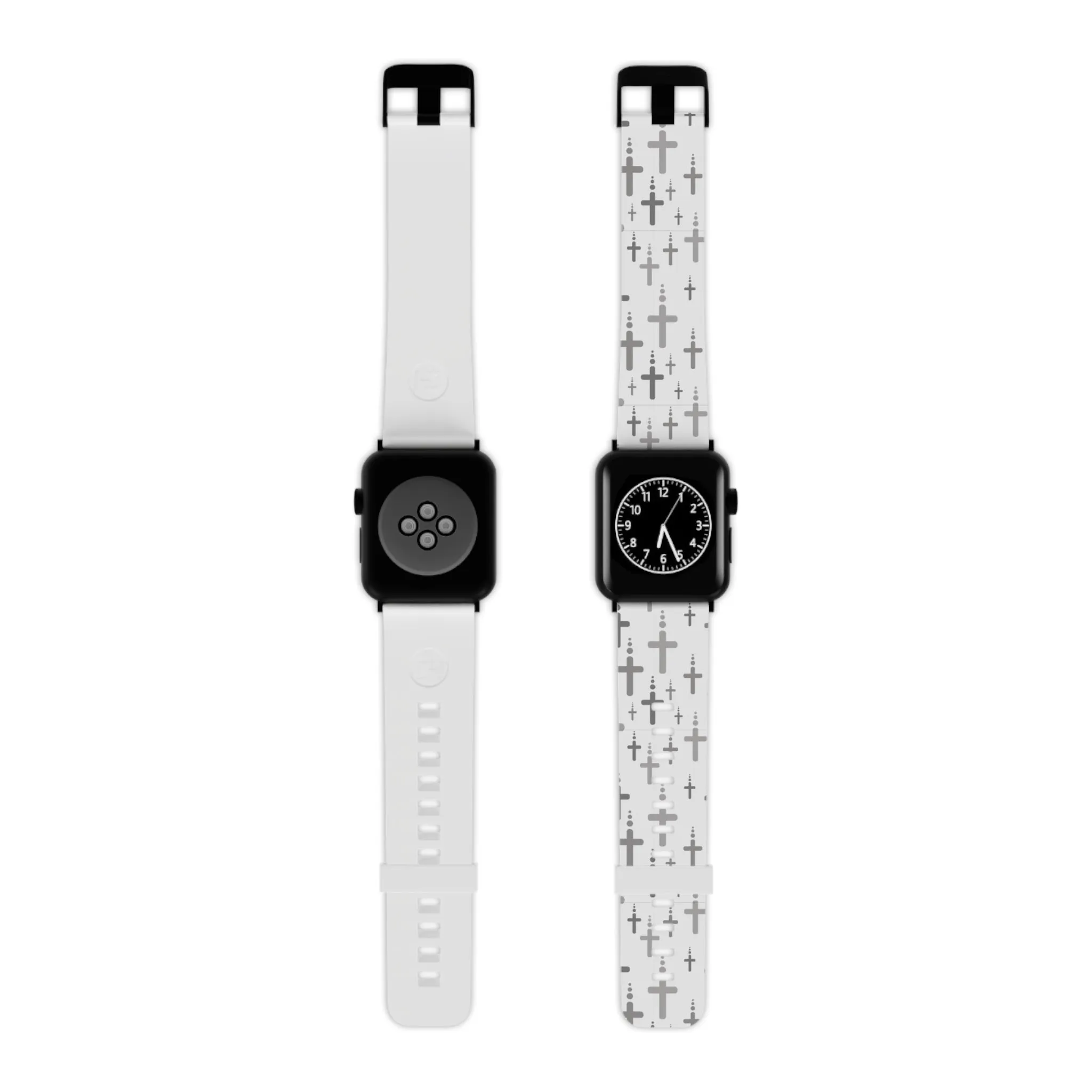 Crosses Watch Band - Silver/White for Apple Watch 38/40/42/44