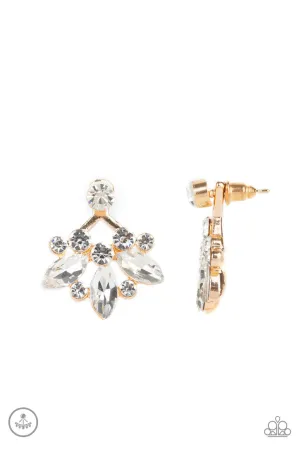 Crystal Constellations Gold Paparazzi Earrings