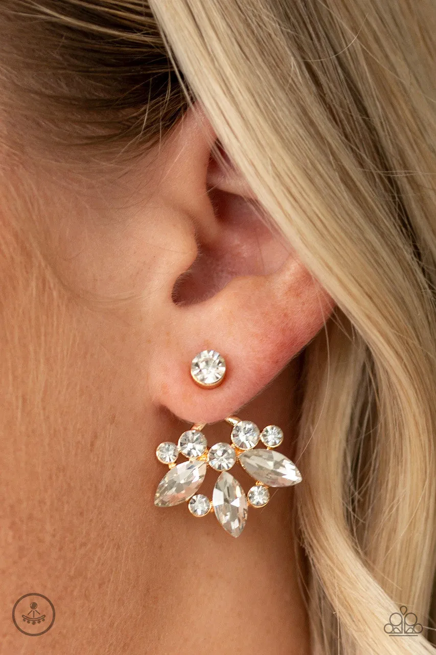 Crystal Constellations Gold Paparazzi Earrings