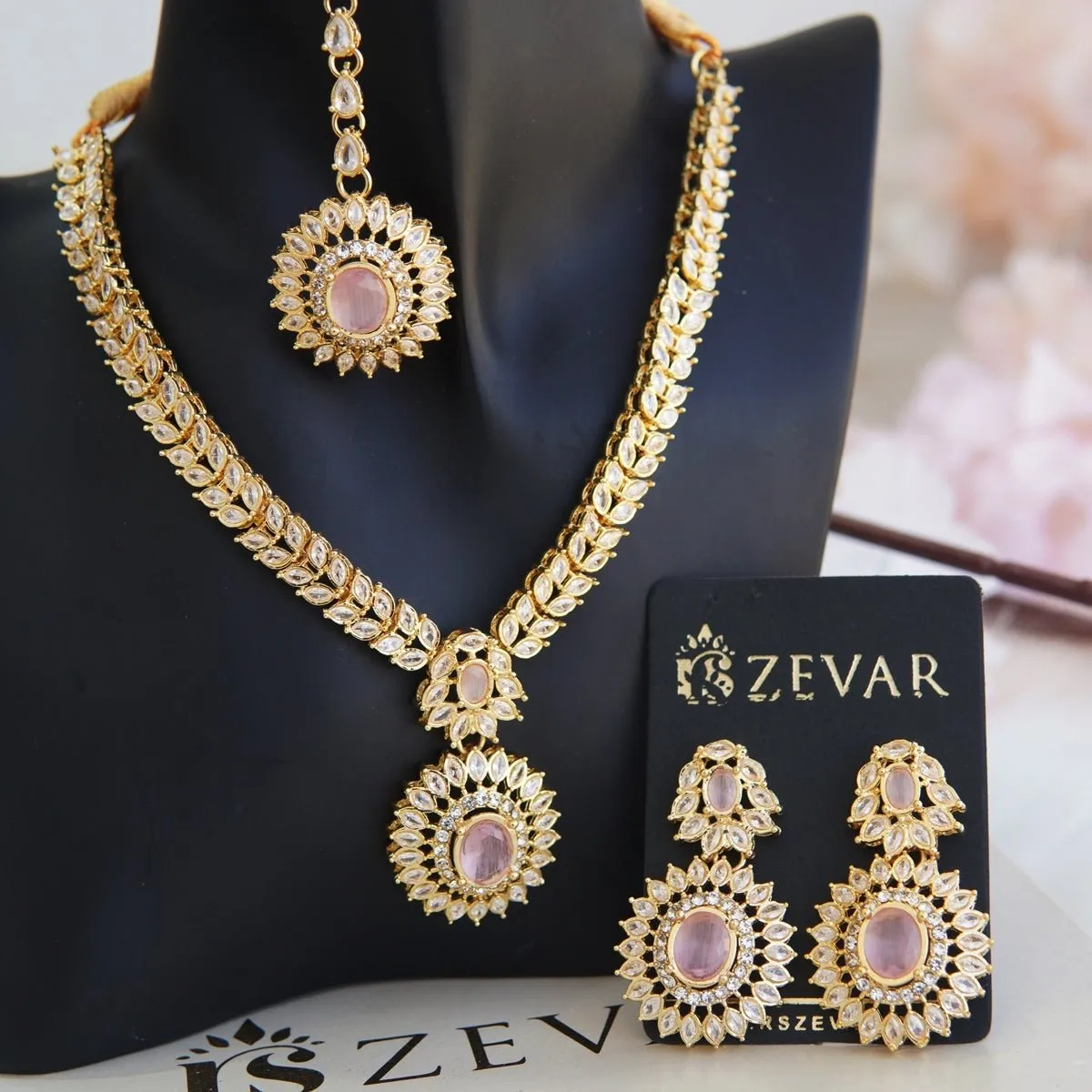 Cubics Partywear Necklace Set