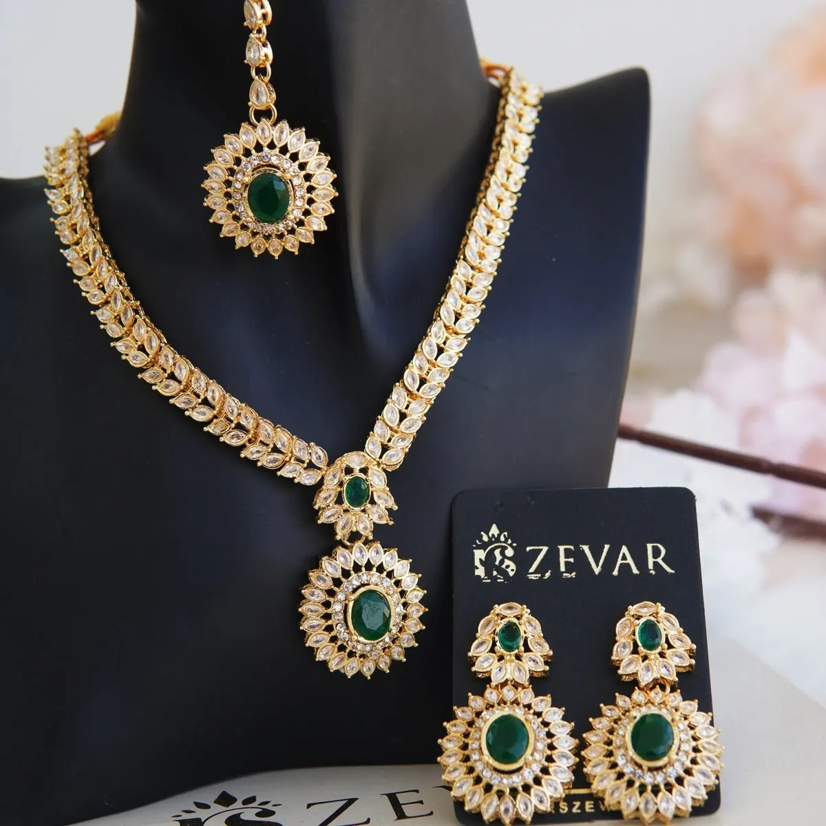 Cubics Partywear Necklace Set