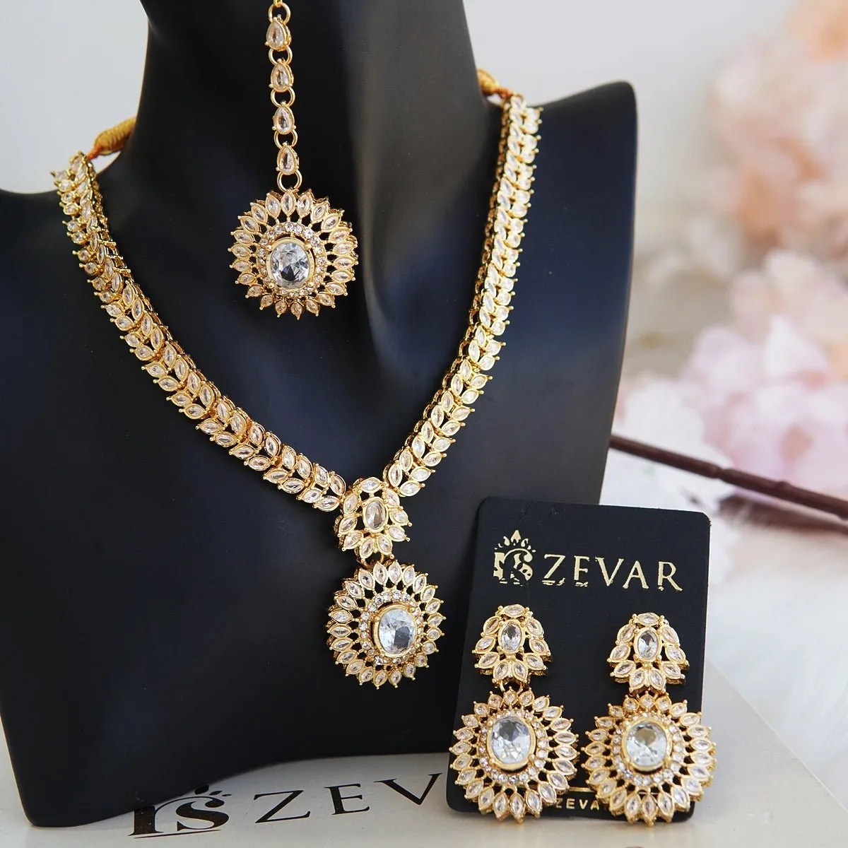 Cubics Partywear Necklace Set
