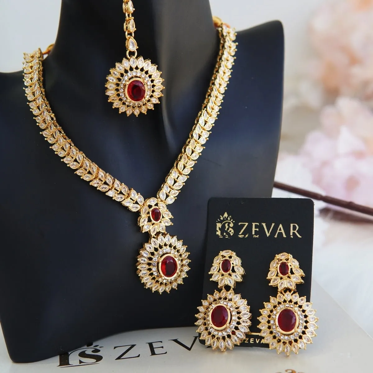 Cubics Partywear Necklace Set