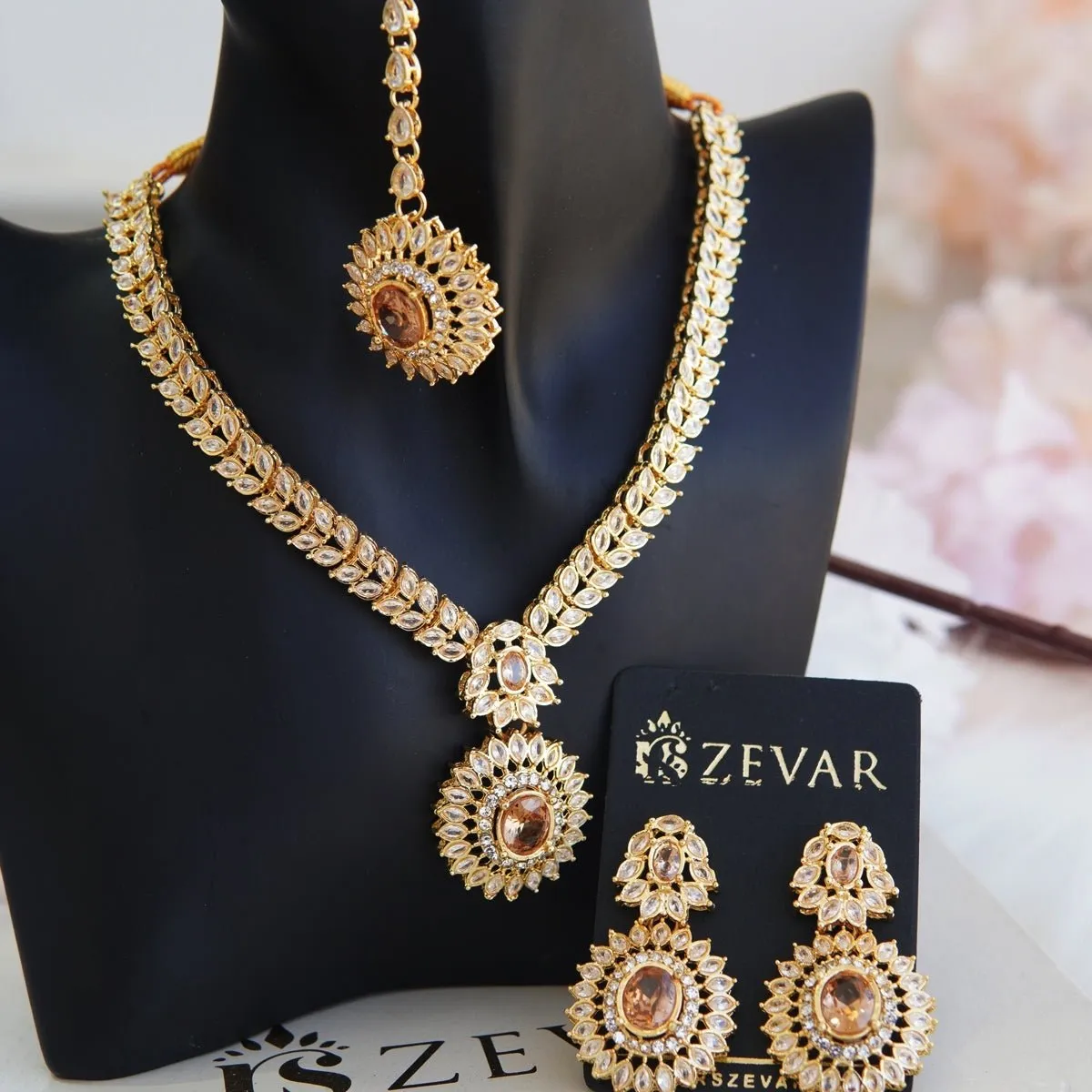 Cubics Partywear Necklace Set