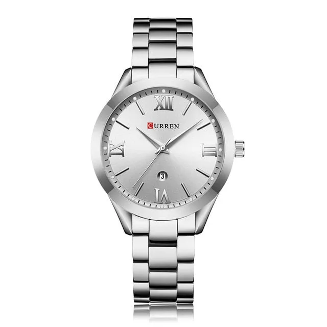 CURREN Women Watches Top Brand Luxury Gold Ladies Watch Stainless Steel Band Classic Bracelet Female Clock Relogio Feminino 9007