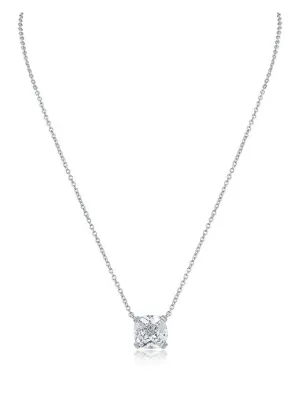 Cushion CZ Pendant Necklace
