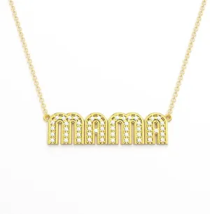 Custom Pave Radiant Necklace