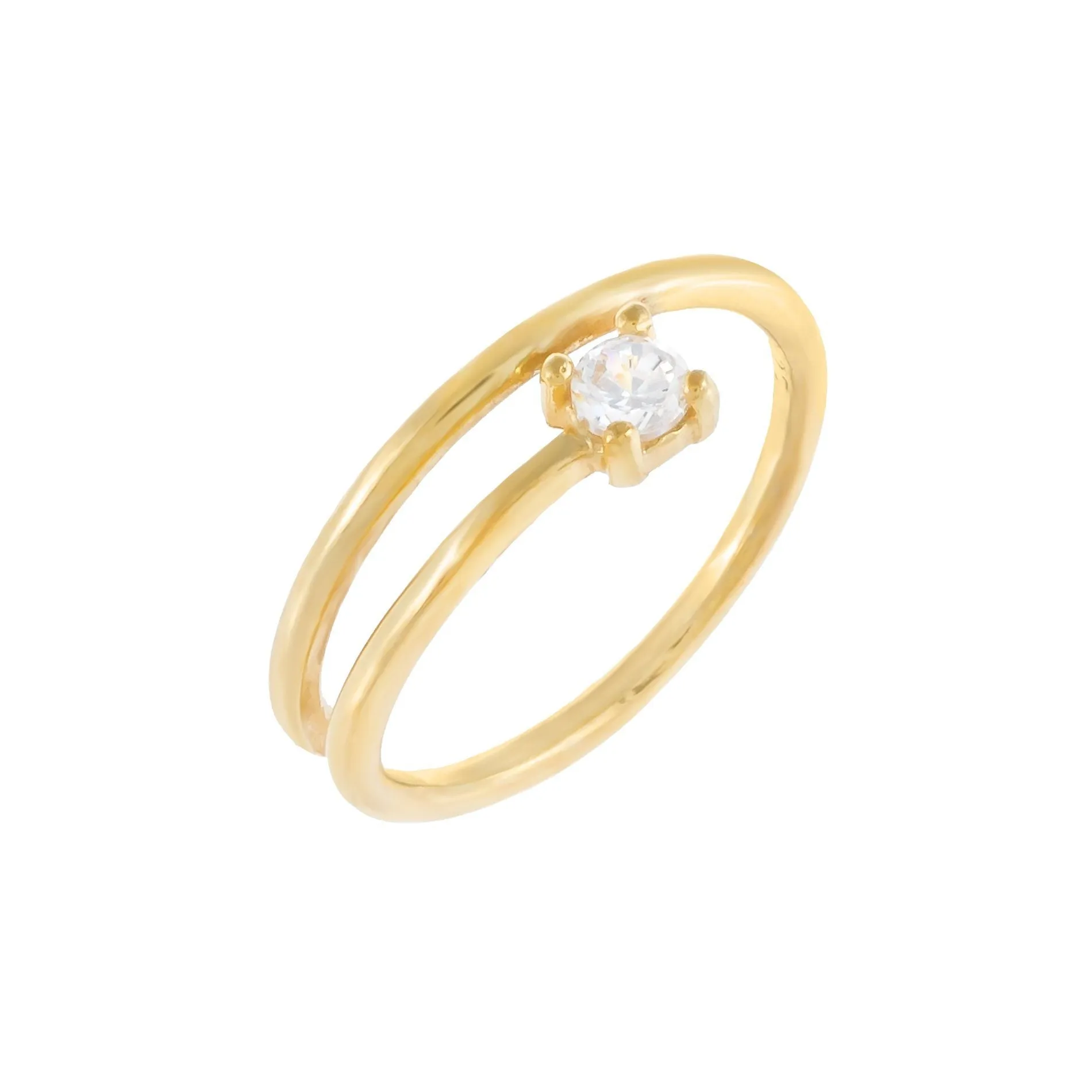 CZ Stone Wrap Ring