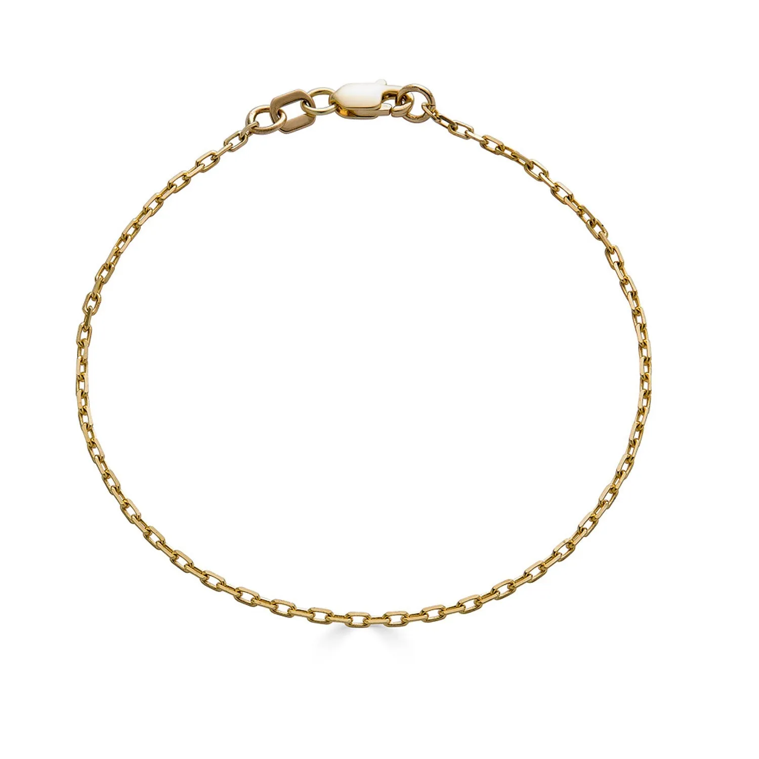 Dainty Diamond Cut Paperclip Chain Bracelet
