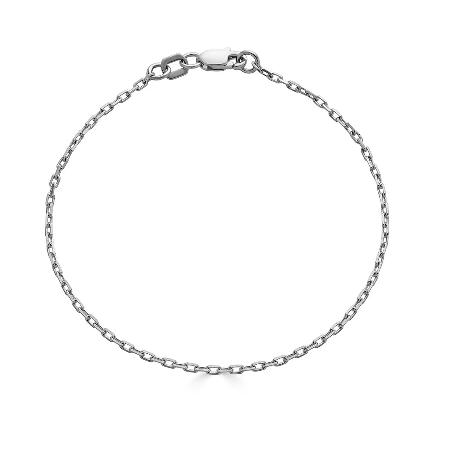 Dainty Diamond Cut Paperclip Chain Bracelet