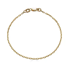 Dainty Diamond Cut Paperclip Chain Bracelet