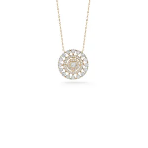 Dana Rebecca Designs Ava Bea 14k Yellow Gold Medallion Diamond Necklace - 16"