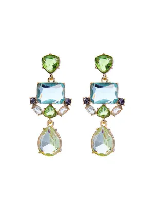 Dazzling Artificial Crystal Earrings