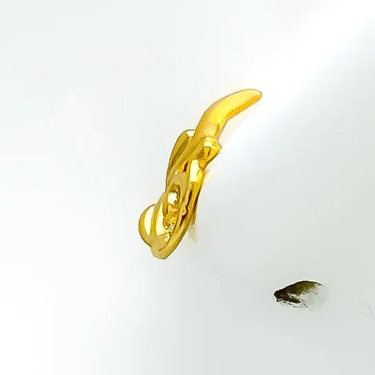 Dazzling Blooming 22k Gold Top Earrings