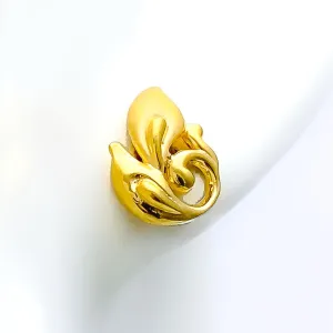 Dazzling Blooming 22k Gold Top Earrings