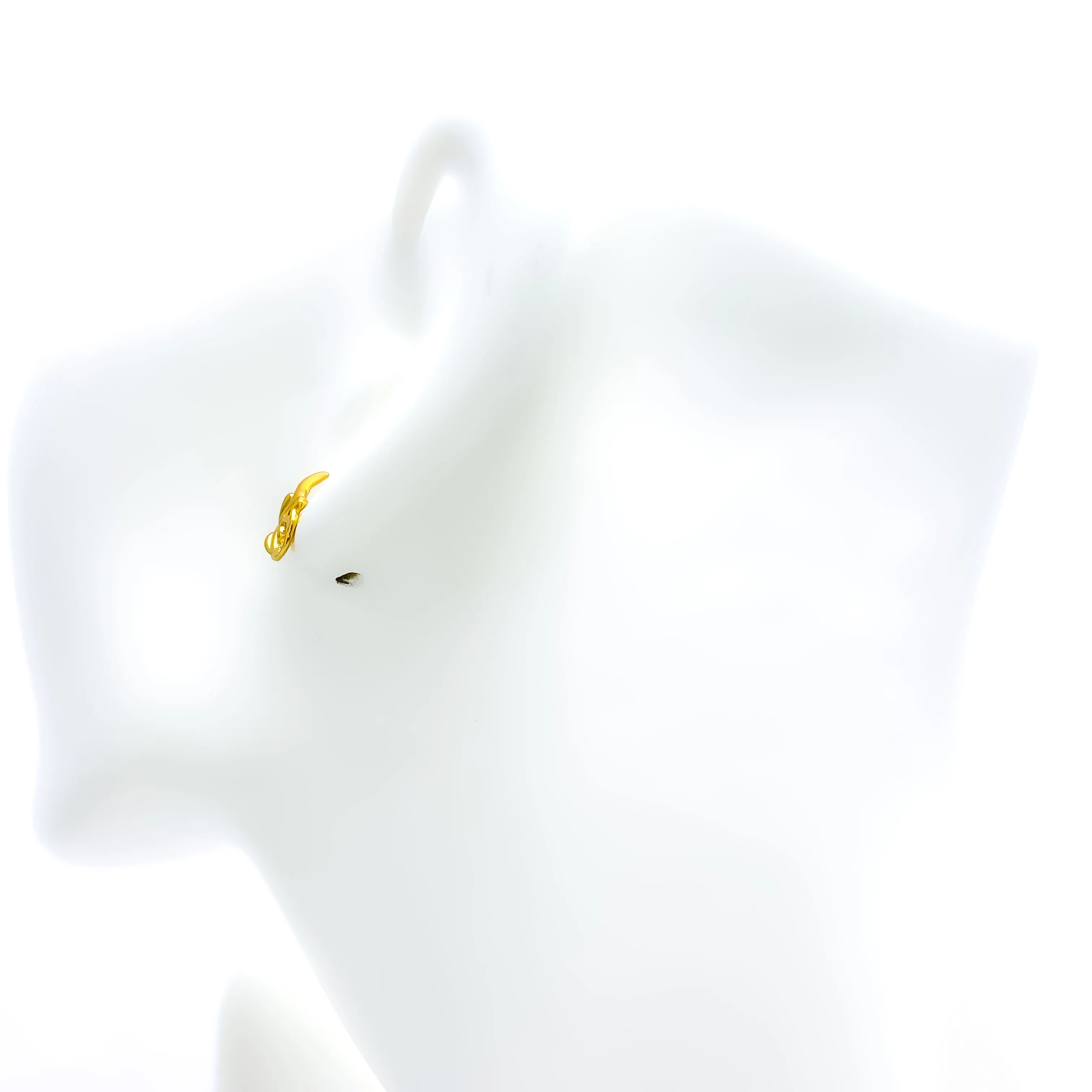 Dazzling Blooming 22k Gold Top Earrings