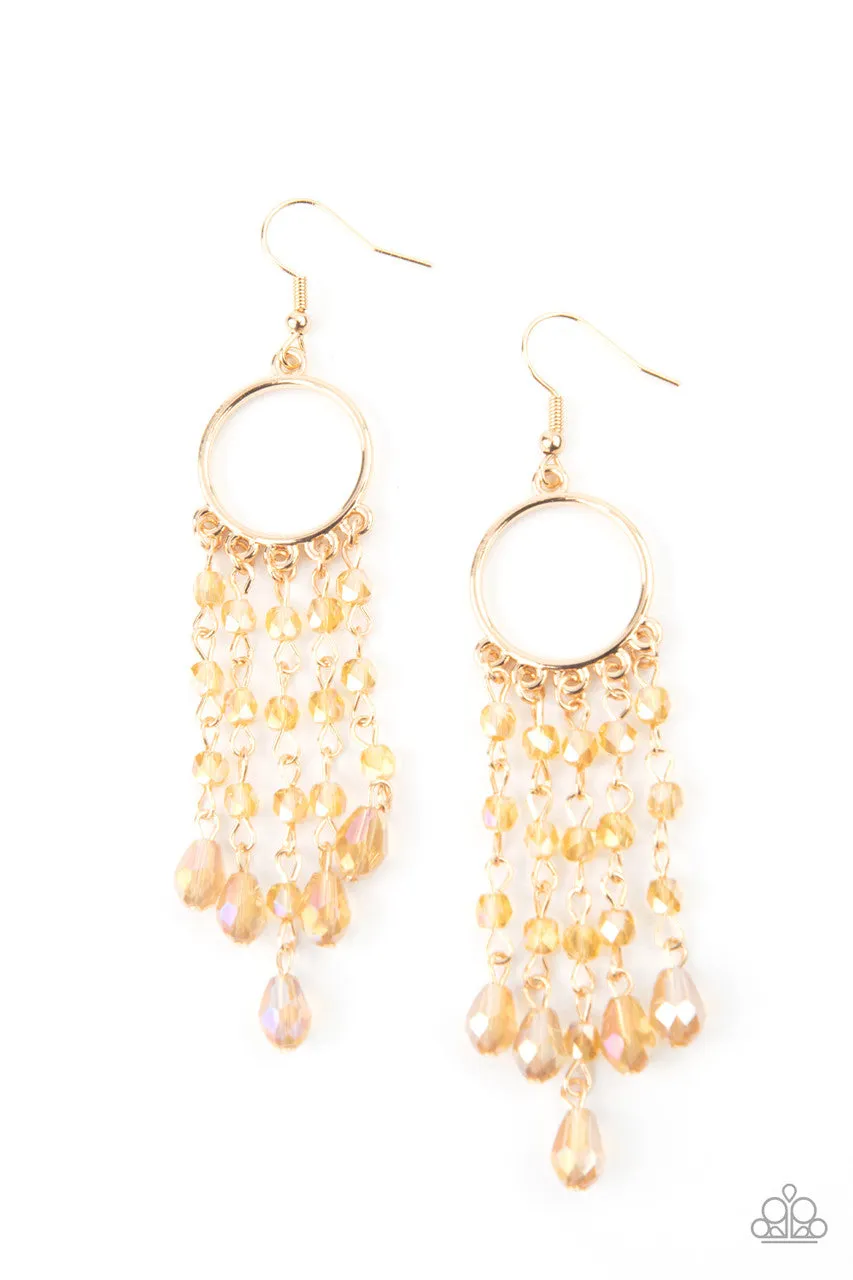 Dazzling Delicious Gold Paparazzi Earrings
