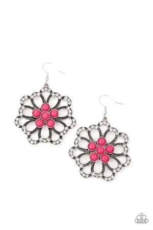 Dazzling Dewdrops Pink Paparazzi Earrings