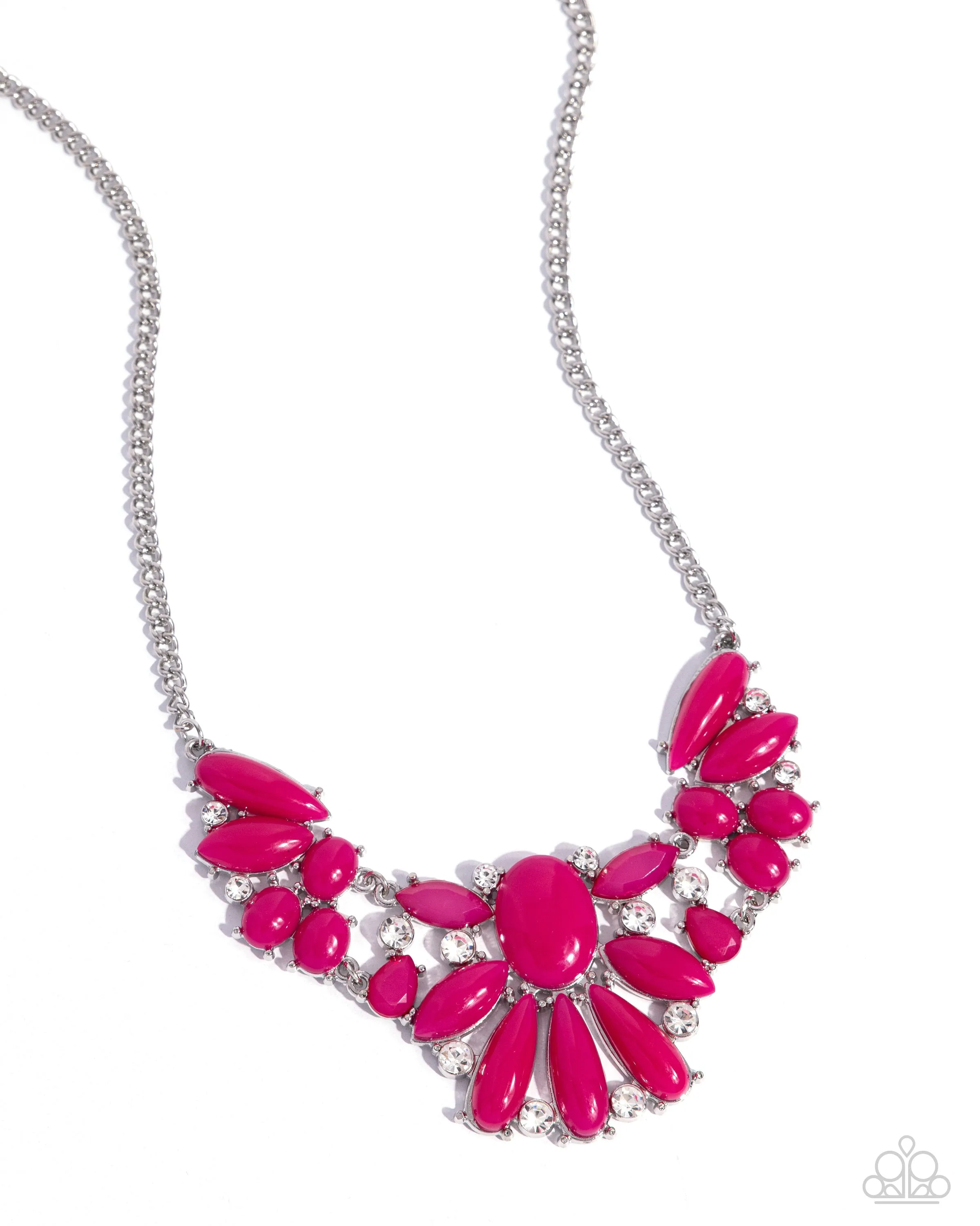 Dazzling Diadem - Pink Necklace - Paparazzi Accessories