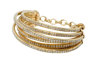 de GRISOGONO Allegra Rose Gold Diamond Bangle Bracelet