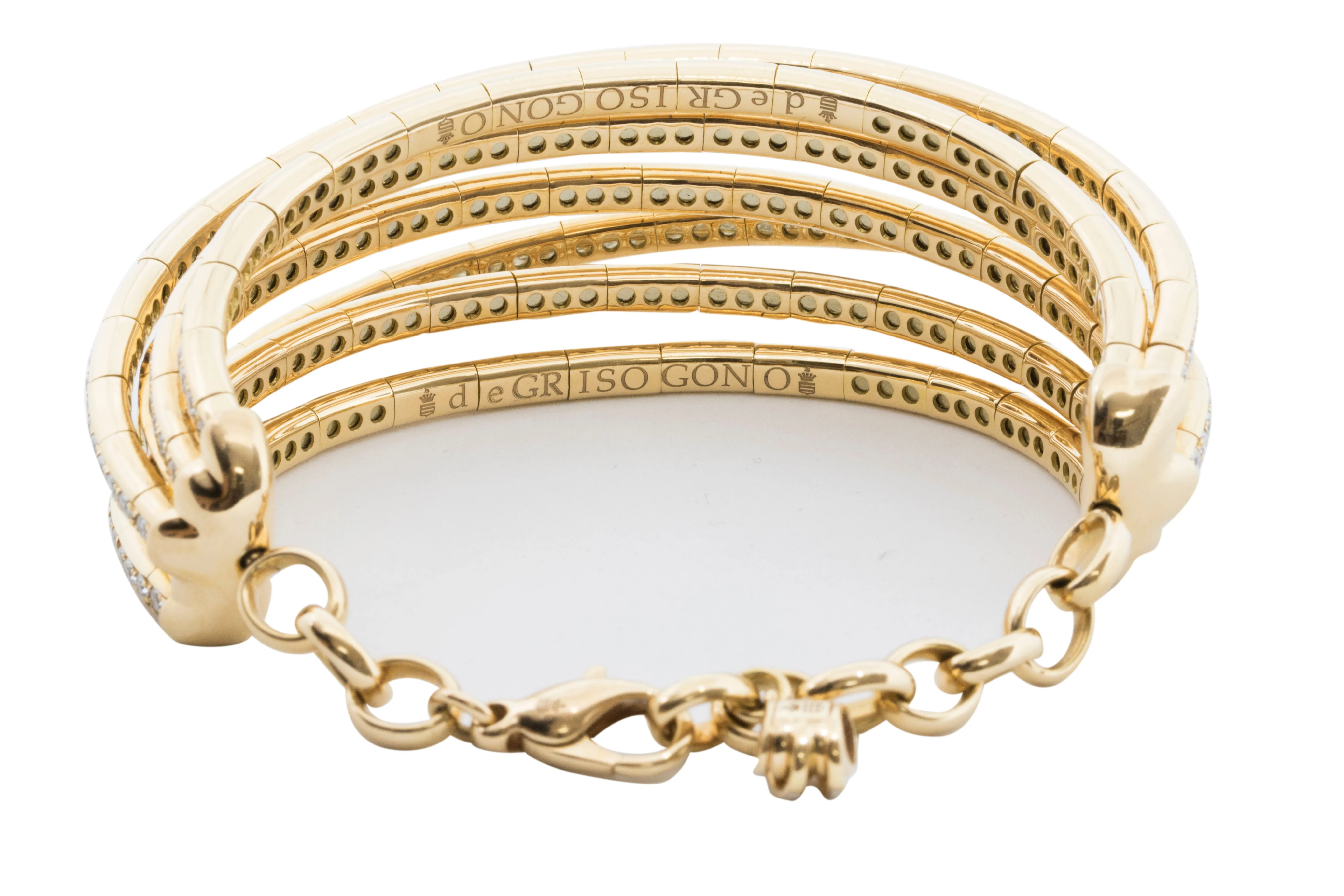 de GRISOGONO Allegra Rose Gold Diamond Bangle Bracelet
