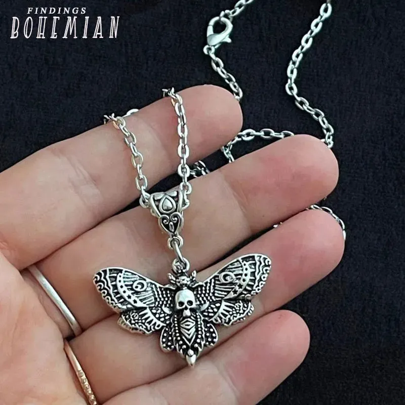 Death Moth Necklace Pendant Necklaces