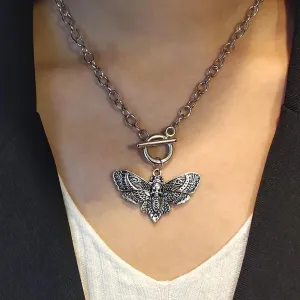 Death Moth Necklace Pendant Necklaces