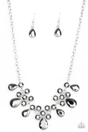 Debutante Drama Silver Paparazzi Necklace