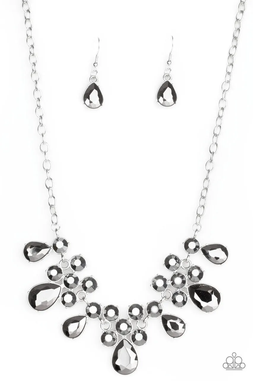 Debutante Drama Silver Paparazzi Necklace