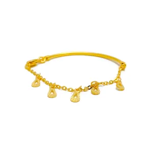 Delightful Trendy 22k Gold Baby Bracelet