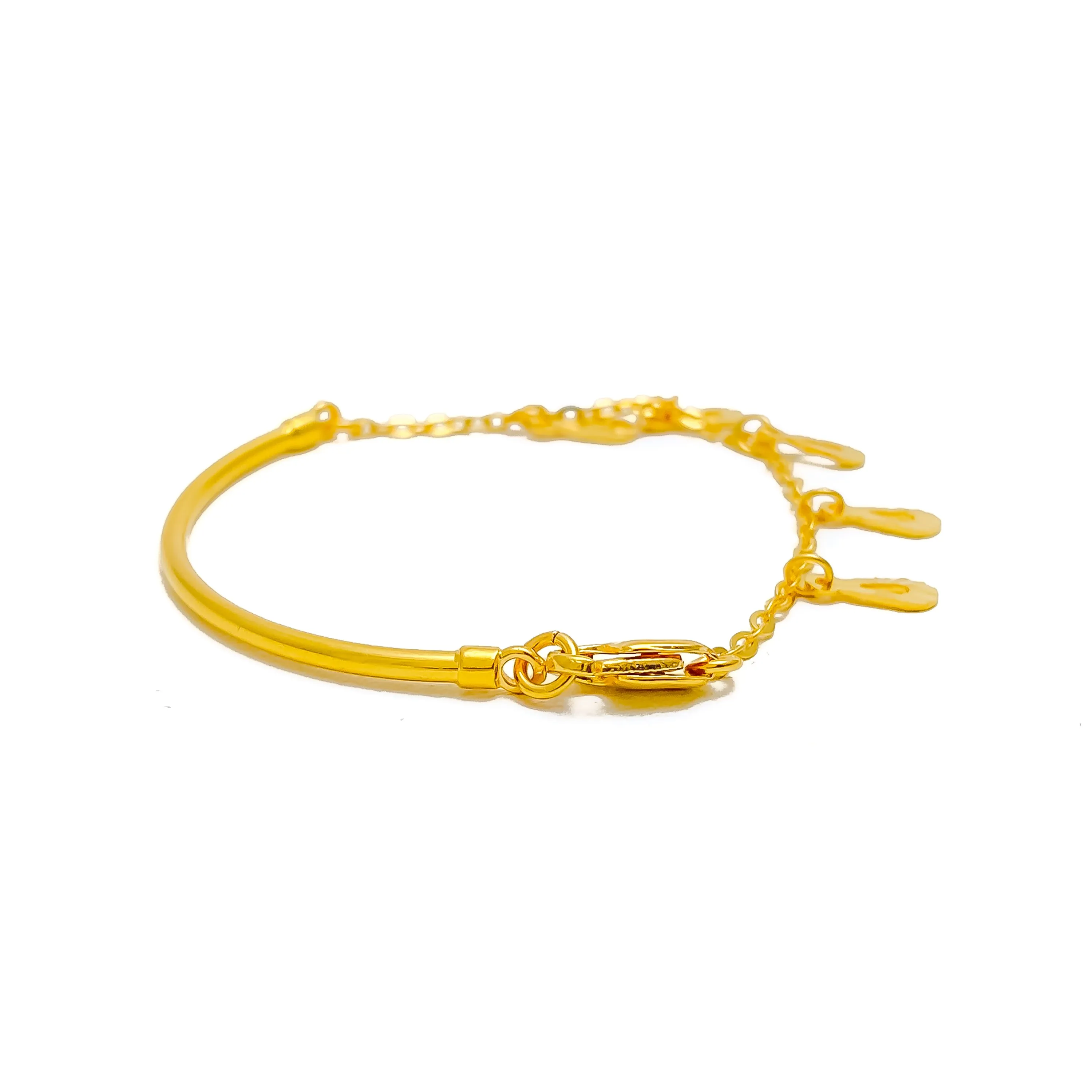 Delightful Trendy 22k Gold Baby Bracelet