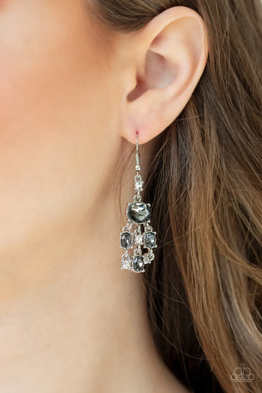 Demurely Divine Silver Paparazzi Earrings