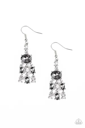 Demurely Divine Silver Paparazzi Earrings
