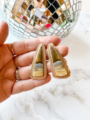 Desert Scenes Agate Pair Gold Fill Earrings
