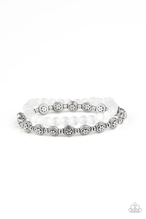 Dewy Dandelions - White Bracelet