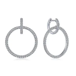 Diamond Huggie Hoop