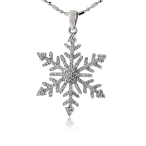 Diamond Snowflake Pendant