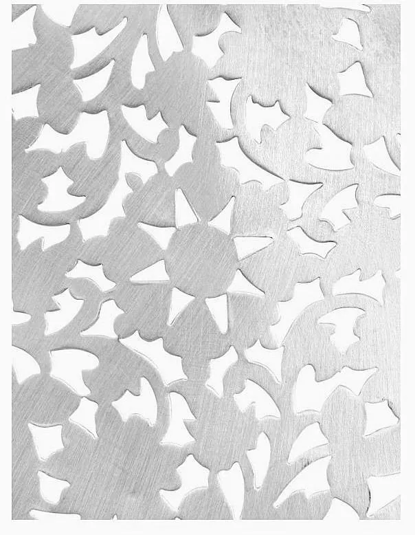 Dramatic, Marrakesh inspired, big round floral pattern cut-out earrings in satin finish